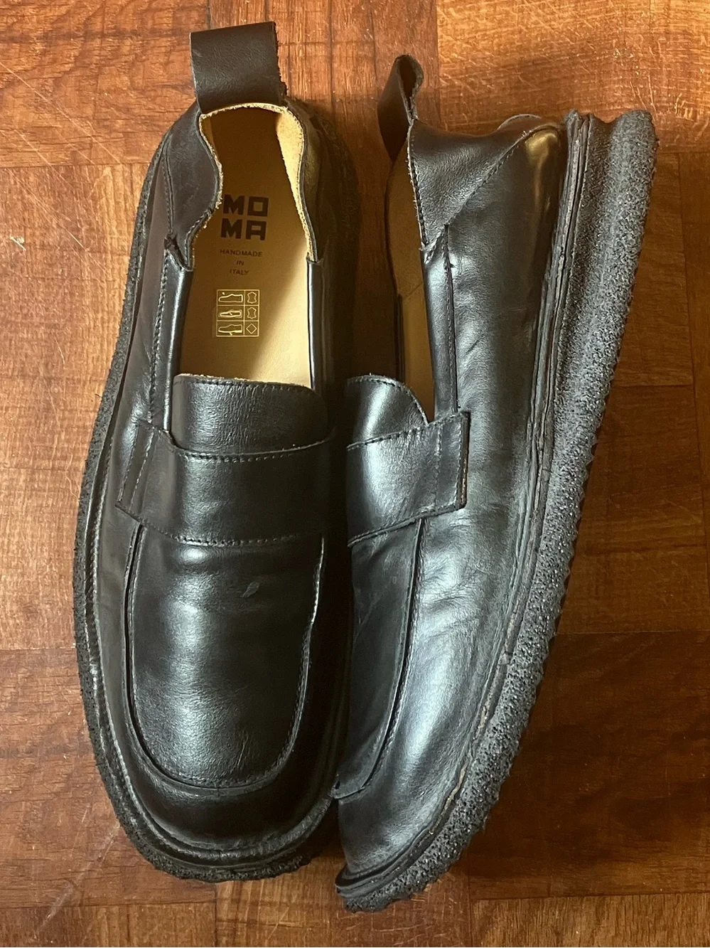 Moma Men’s Black Loafers AR Lux 43